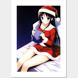 Santa Girl Posters and Art